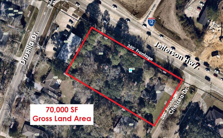 Pictures of Land property located at 8962 Jefferson Hwy, Baton Rouge, LA 70809 for sales - image #1