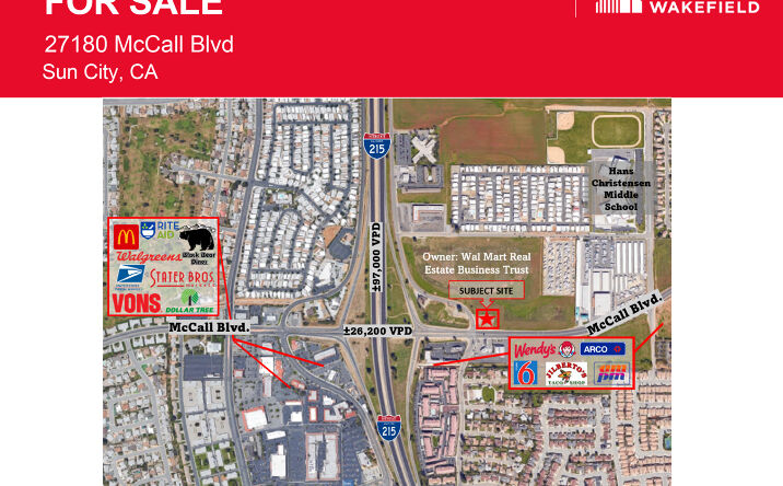 Pictures of Land property located at 27180 McCall Blvd, Sun City, CA 92586 for sales - image #1