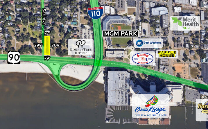 Pictures of Land property located at 999 Beach Blvd, Biloxi, MS 39531 for sales - image #1