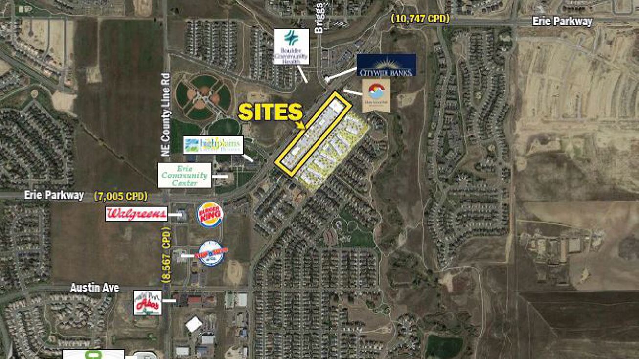 Pictures of Land, Retail property located at Erie Parkway and Briggs Street, Erie, CO 80516 for sales - image #1