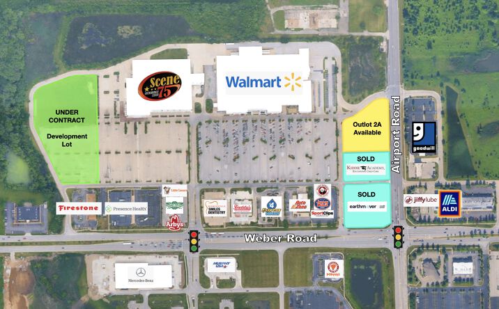 Pictures of Land property located at 404 Weber Rd - Outlot 2A, Romeoville, IL 60446, 404 Weber Rd - Outlot 2B, Romeoville, IL 60446, 404 Weber Rd Outlot 3, Romeoville, IL 60446, 404 Weber Rd - Development Lot, Romeoville, IL 60446 for sales - image #1