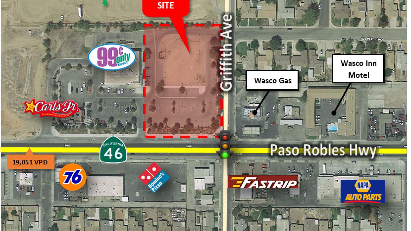 NWC Hwy 46 & Griffith Ave, Wasco, CA 93280
