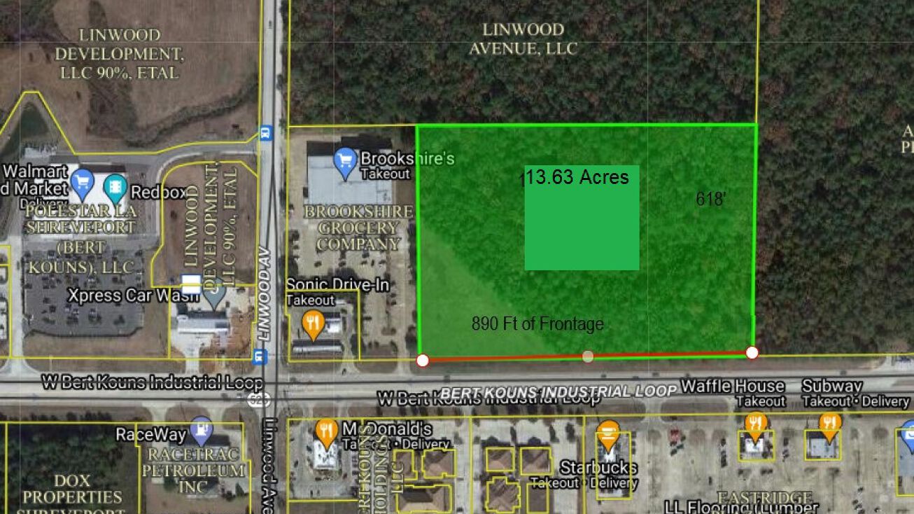 380 W Bert Kouns Industrial Loop, Shreveport, LA 71106 Land for Sale
