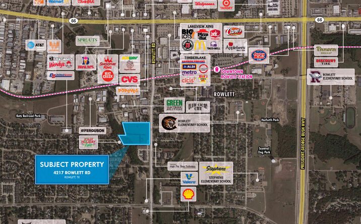 Pictures of Land property located at 4217 Rowlett Rd, Rowlett, TX 75088 for sales - image #1