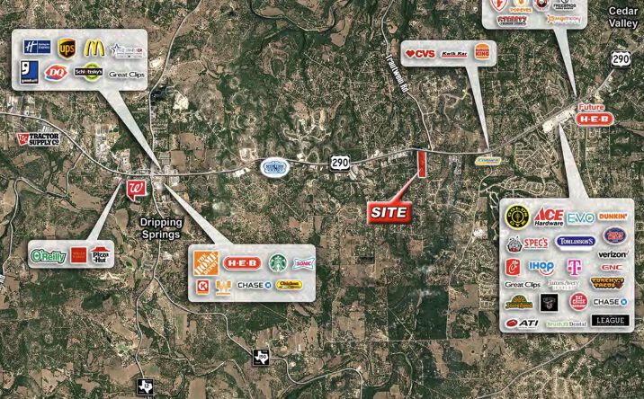 Pictures of Land property located at 4150 US-290, Dripping Springs, TX 78620 for sales - image #1