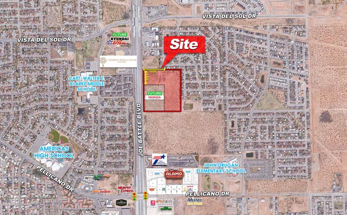 Pictures of Land property located at NEQ Joe Battle & Pellicano, El Paso, TX 79936 for sales - image #1