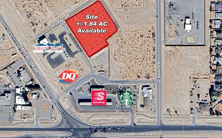 Pictures of Land property located at NEQ Horizon & Darrington, Horizon City, TX 79928 for sales - image #1