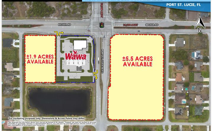 Pictures of Land property located at Becker Road & Port St. Lucie Blvd SW + SE, Port Saint Lucie, FL 34953 for sales - image #1