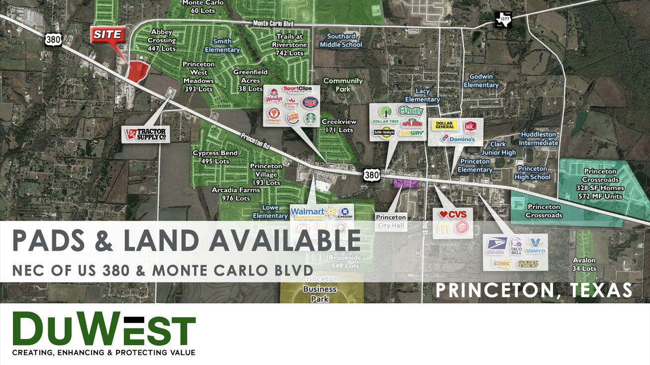 NEC of US 380 and Monte Carlo Blvd., Princeton, TX 75407 Land for