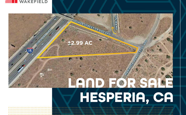 Pictures of Land property located at SEC I-15 Fwy & Joshua St, Hesperia, CA 92344 for sales - image #1