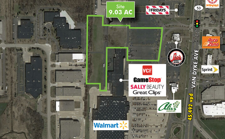 Pictures of Land property located at 33201 Van Dyke Ave, Sterling Heights, MI 48312 for sales - image #1