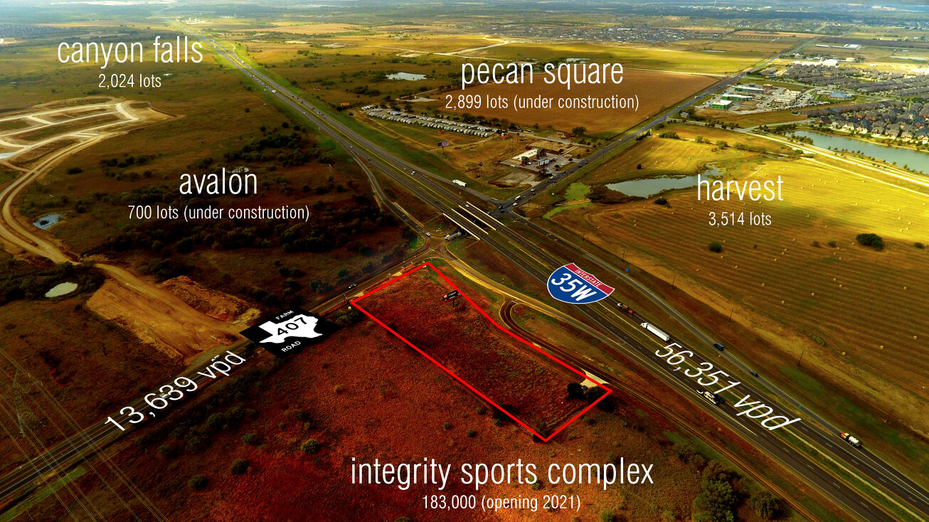 Interstate 35W at FM 407, Argyle, TX 76226 Land for Sale Morrill