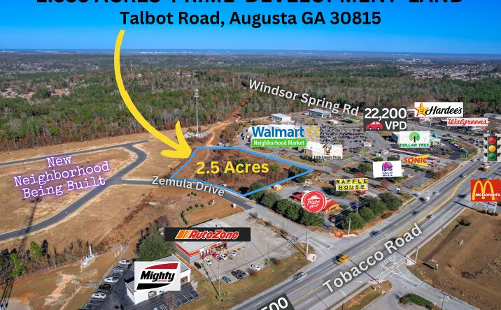 Pictures of Land property located at Talbot Dr, Augusta, GA 30815 for sales - image #1