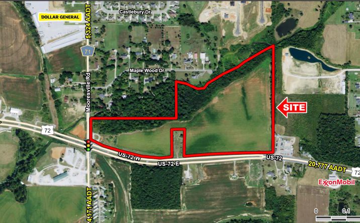 Pictures of Land property located at US Highway 72 & Mooresville Road, Athens, AL 35613 for sales - image #1