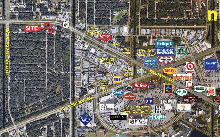 Pictures of Land property located at 913, 915 & 921 Tamiami Trail, Port Charlotte, FL 33953 for sales - image #1