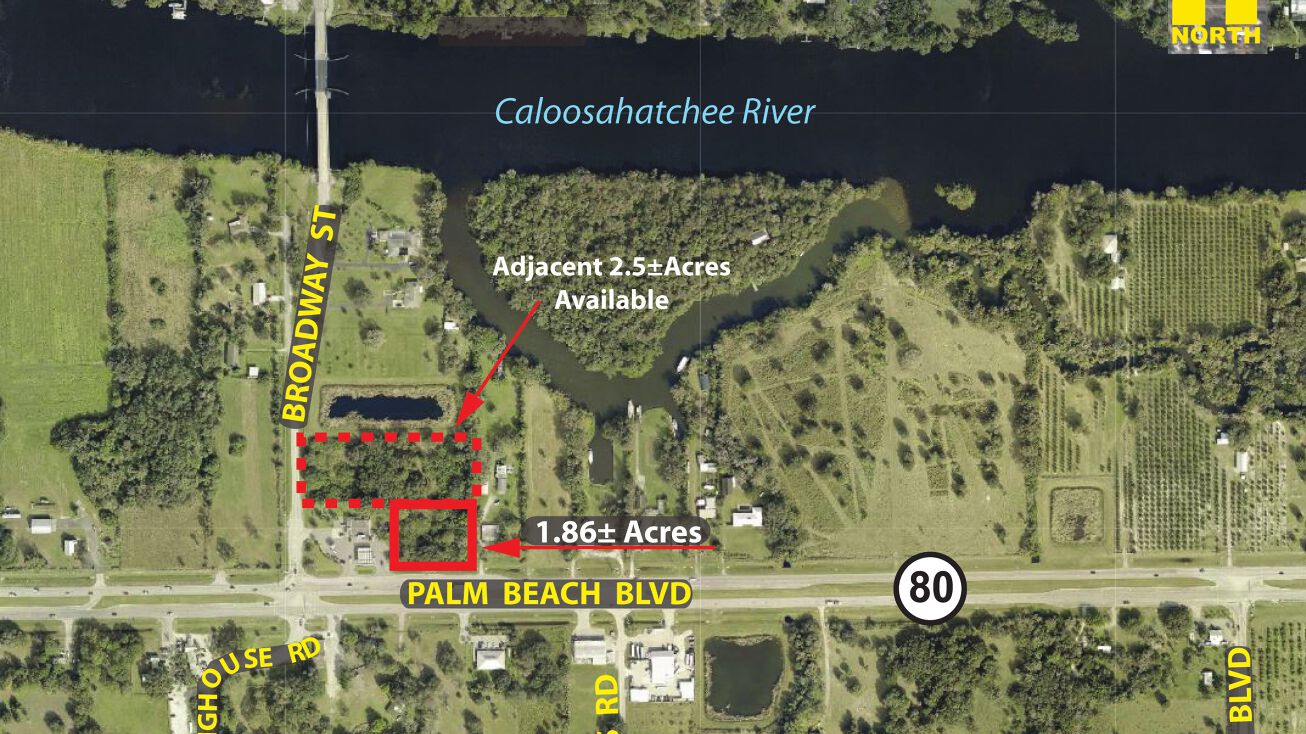 21371 Palm Beach Blvd, Alva, FL 33920 Land for Sale 1.86± Acres