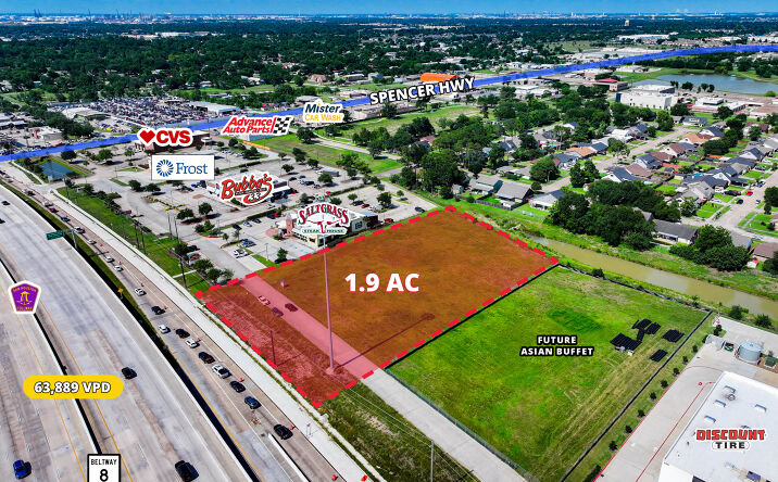 Pictures of Land property located at SEQ BELTWAY 8 & SPENCER HIGHWAY, Pasadena, TX 77505 for sales - image #1