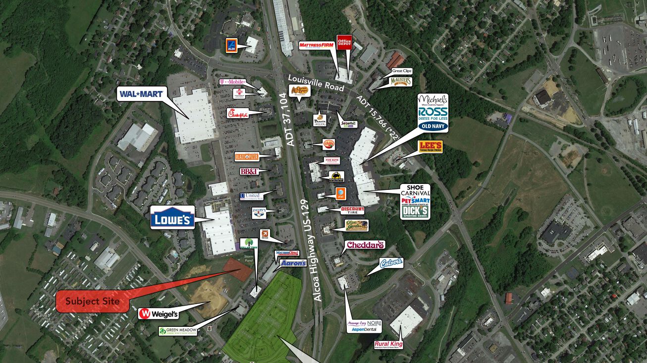 Hunters Crossing Drive & Middlesettlements Road, Alcoa, TN 37701