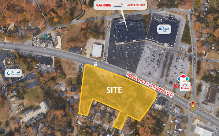 Pictures of Land property located at 1480 Madison St, Clarksville, TN 37040 for sales - image #1