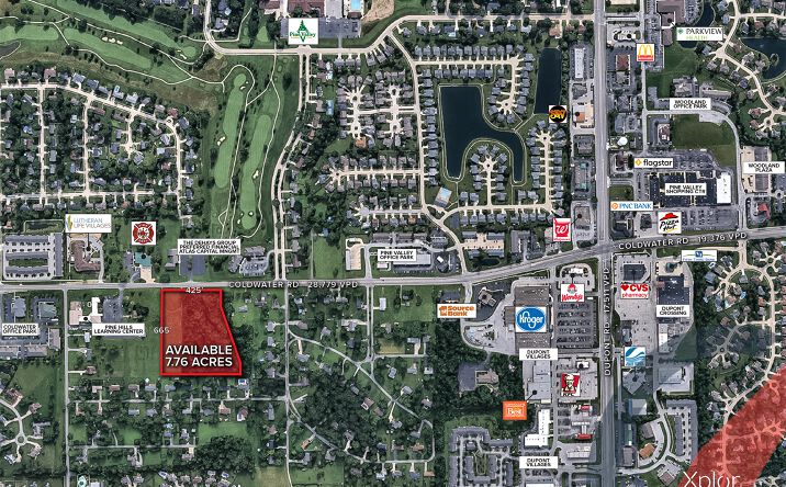 Pictures of Land, Office, Retail, Self Storage property located at 11231-11305 Coldwater Rd, Fort Wayne, IN 46845 for sales - image #1