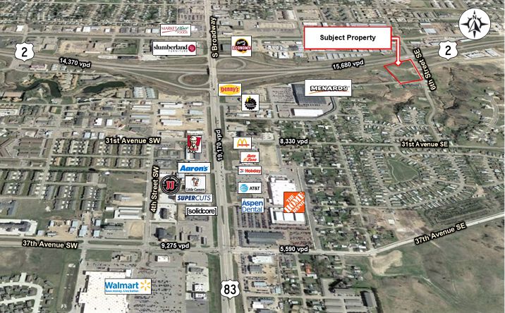 Pictures of Land property located at 6th St SE & 28th Ave SE, Minot, ND 58701 for sales - image #1