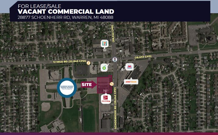 Pictures of Land property located at 28877 Schoenherr Rd, Warren, MI 48088 for sales - image #1