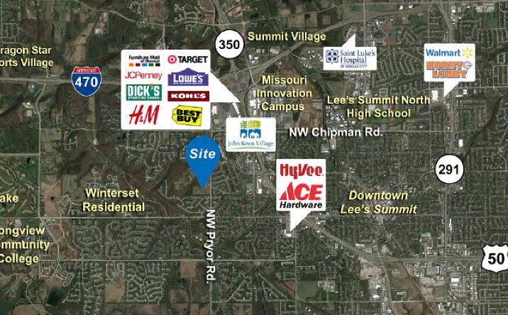 Pictures of Retail, Land property located at NW Pryor Rd NW O'Brien Rd, Lee's Summit, MO 64081 for sales - image #1