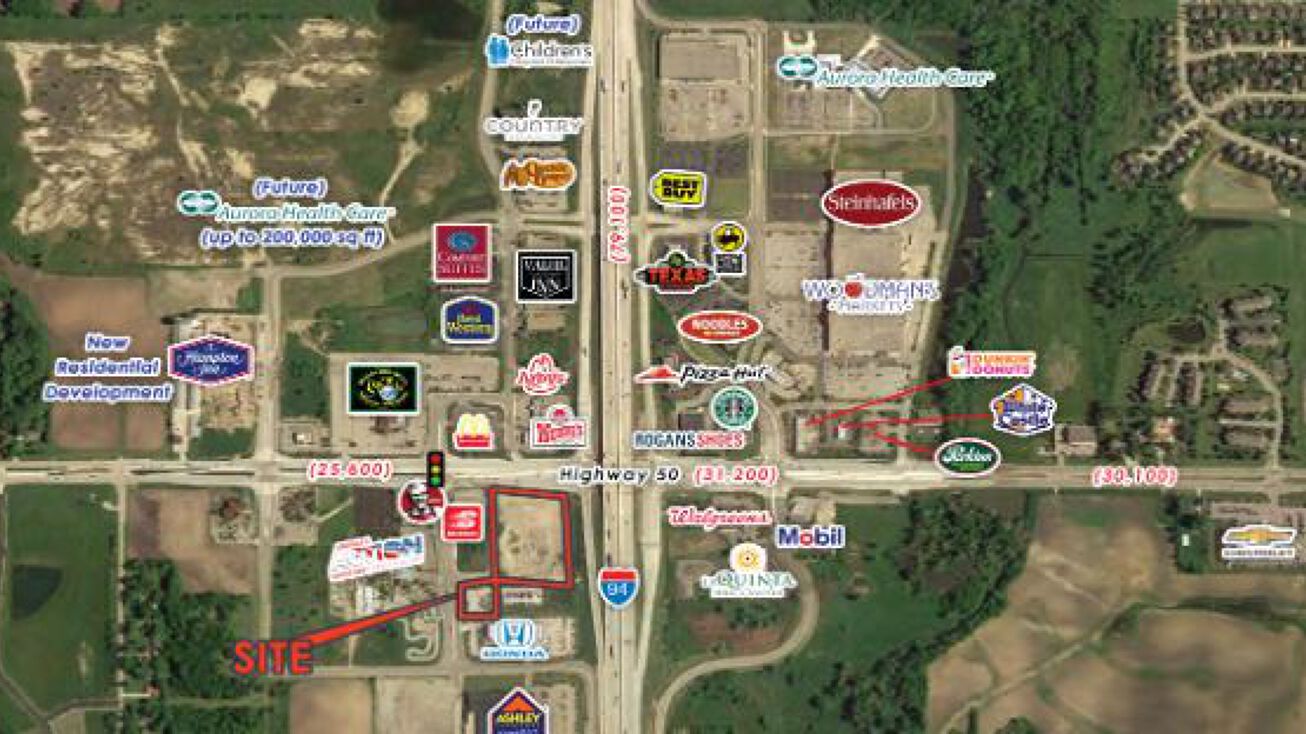 Swc I94 & St. Hwy 50, Kenosha, WI 53142 Land for Sale Swc I94