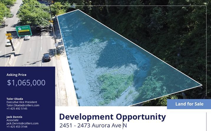 Pictures of Land property located at 2451 - 2473 Aurora Ave N, Seattle, WA 98109 for sales - image #1