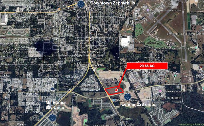 Pictures of Land property located at 20.66 Acres at SR 39 & Chancey Rd, Zephyrhills, FL 33540 for sales - image #1