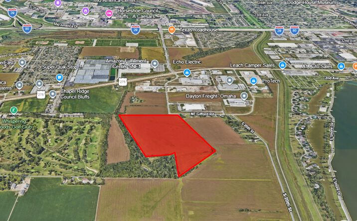 Pictures of Land property located at 69 Acres M/L - Gifford Road, Council Bluffs, IA 51501 for sales - image #1