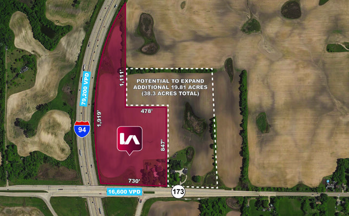 Pictures of Retail, Industrial, Land property located at 16980 Route 173, Wadsworth, IL 60083 for sales - image #1