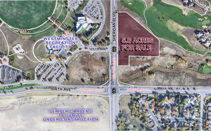Pictures of Land property located at 104th Avenue and Sheridan Boulevard - NEC, Broomfield, CO 80020 for sales - image #1