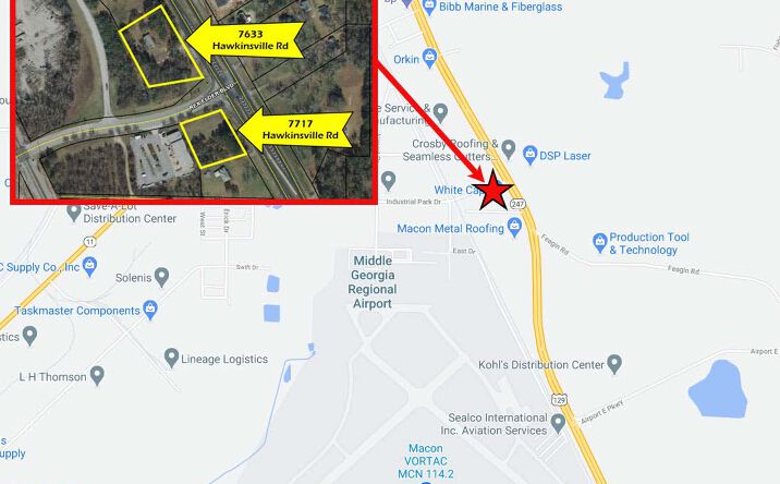 Pictures of Land property located at 7717 & 7633 Hawkinsville Road, Macon, GA 31216 for sales - image #1