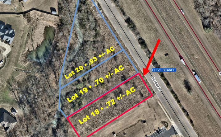 Pictures of Land property located at Frontage Rd, Olive Branch, MS 38654 for sales - image #1