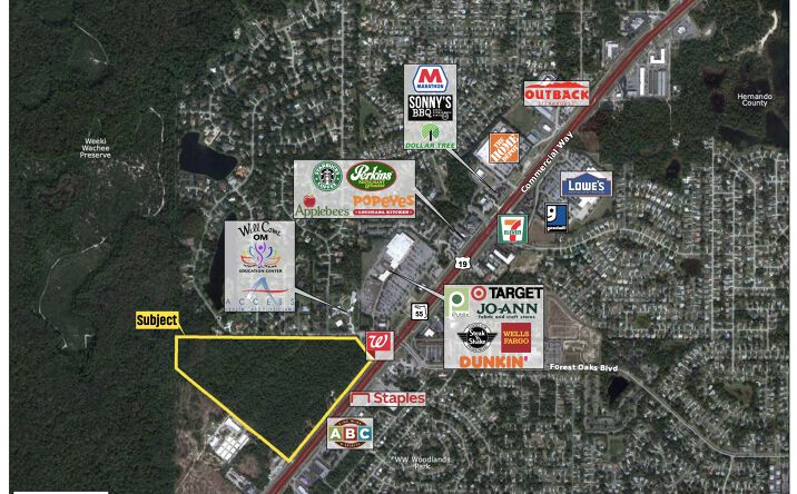 Pictures of Land property located at U.S. 19/Commercial Way & Lake in the Woods Dr., Spring Hill, FL 34607 for sales - image #1