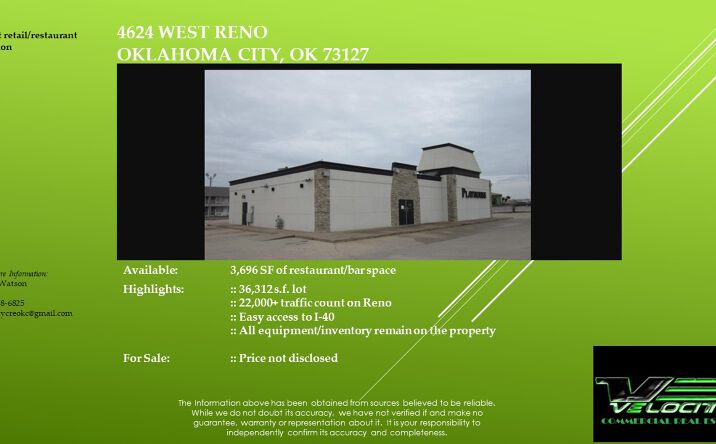 Pictures of Retail property located at 4624 W Reno Ave, Oklahoma City, OK 73127 for sales - image #1