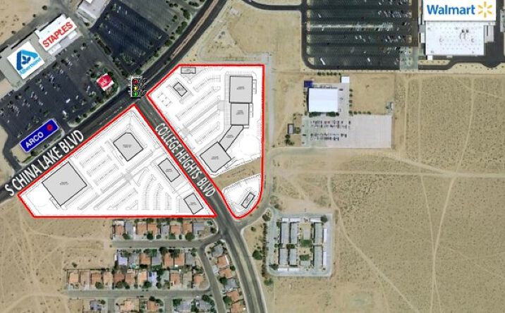 Pictures of Retail property located at S China Lake Blvd & College Heights Blvd, Ridgecrest, CA 93555 for sales - image #1