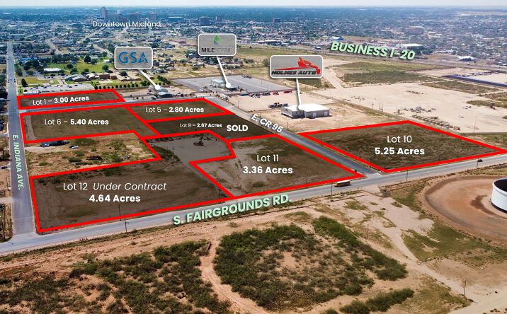 Pictures of Land property located at East Indiana Avenue at Fairgrounds Road, Midland, TX 79701 for sales - image #1