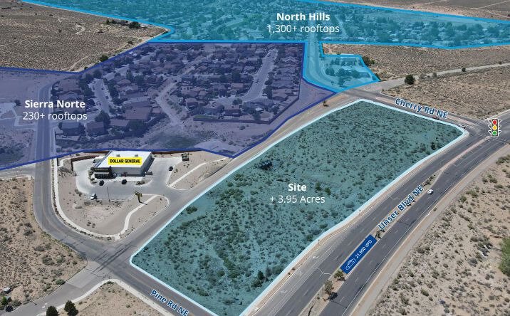 Pictures of Land property located at SWC Cherry Rd NE & Unser Blvd NE, Rio Rancho, NM 87144 for sales - image #1