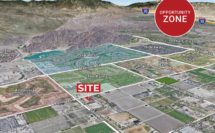 Pictures of Land property located at Monroe St & Ave 58th Ave, Vista Santa Rosa, CA 92274 for sales - image #1