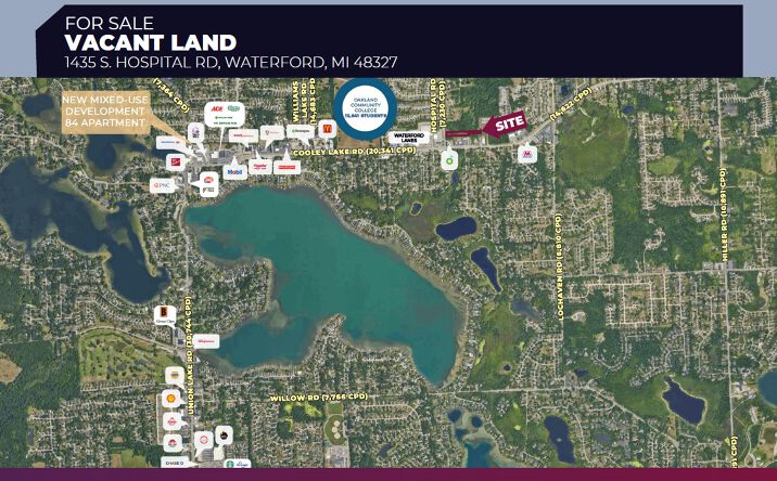 Pictures of Land property located at 1435 S Hospital Rd, Waterford Twp, MI 48327 for sales - image #1