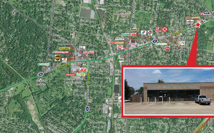 Pictures of Retail, Land property located at 8445 Gravois Road, Affton, MO 63123 for comps - image #1