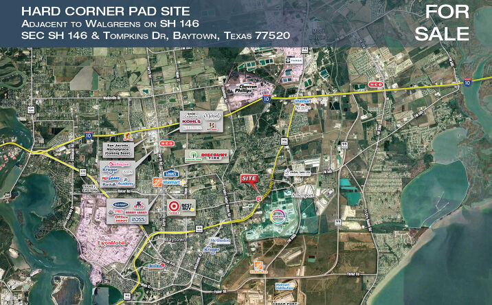 Pictures of Land property located at SH-146 & Tompkins Drive, Baytown, TX 77520 for sales - image #1
