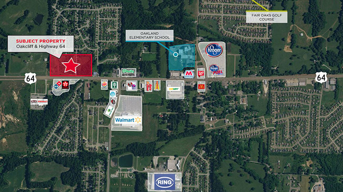 Oakcliff Drive & US Highway 64, Oakland, TN 38060 Land for Sale