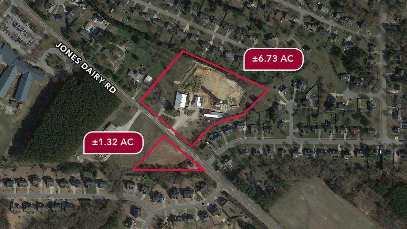 1209 & 1216 Jones Dairy Rd, Wake Forest, NC 27587 Land for Sale