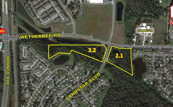 Pictures of Land property located at SE/C & SW/C Landstar Boulevard & Wetherbee Road, Orlando, FL 32824 for sales - image #1