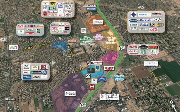 Pictures of Land property located at Val Vista Square, Gilbert, AZ 85297 for sales - image #1