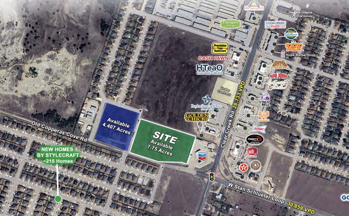 Pictures of Land property located at NWQ of S Clear Creek Rd & Stan Schlueter Loop, Killeen, TX 76549 for sales - image #1