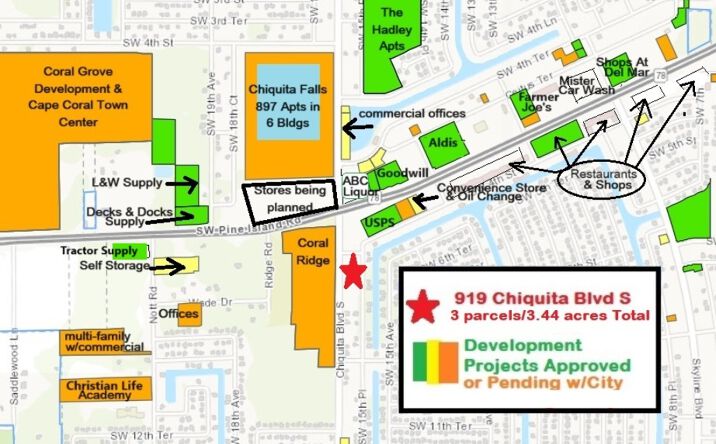 Pictures of Land property located at 919 Chiquita Blvd S, Cape Coral, FL 33991 for sales - image #1